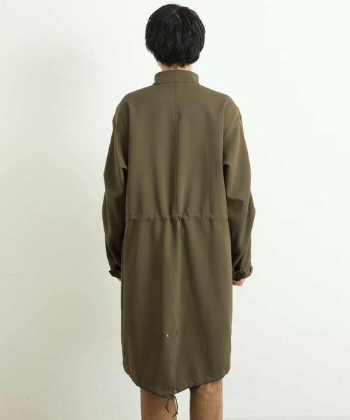 a.v.v(アーヴェヴェ)の「ワイドシルエットスタンドモッズコート(モッズコート・メンズ・グリーン・46/48)」の20枚目の写真