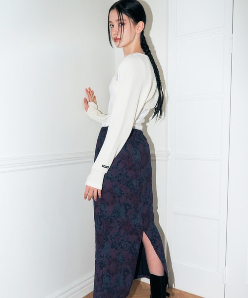 FANCY CLUB(ファンシークラブ)の「NASTY FANCY CLUB/バックルボレロカーディガン 2174376(カーディガン/ボレロ・レディース・チャコール/アイボリー・FREE)」の8枚目の写真