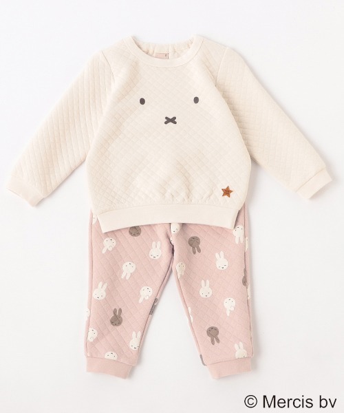petit main（プティマイン）の「【miffy】キルティングパジャマ（アンサンブル・キッズ・ライトグレー/ベージュ/ライトピンク・100cm/120cm/80ｃｍ/130cm/90cm/110cm）」の12枚目の写真