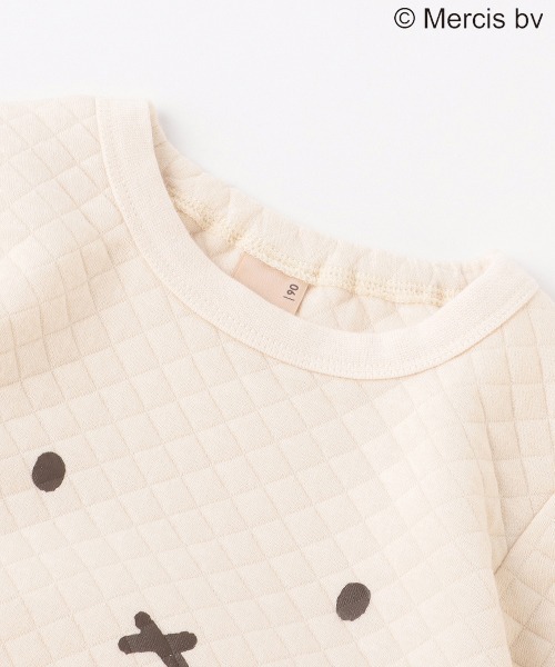 petit main（プティマイン）の「【miffy】キルティングパジャマ（アンサンブル・キッズ・ライトグレー/ベージュ/ライトピンク・100cm/120cm/80ｃｍ/130cm/90cm/110cm）」の6枚目の写真