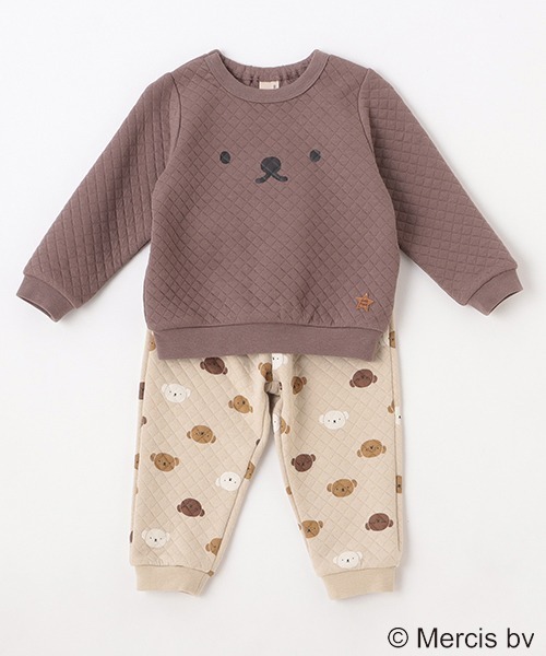 petit main（プティマイン）の「【miffy】キルティングパジャマ（アンサンブル・キッズ・ライトグレー/ベージュ/ライトピンク・100cm/120cm/80ｃｍ/130cm/90cm/110cm）」の5枚目の写真