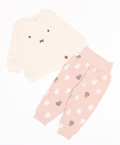 petit main（プティマイン）の「【miffy】キルティングパジャマ（アンサンブル・キッズ・ライトグレー/ベージュ/ライトピンク・100cm/120cm/80ｃｍ/130cm/90cm/110cm）」の9枚目の写真