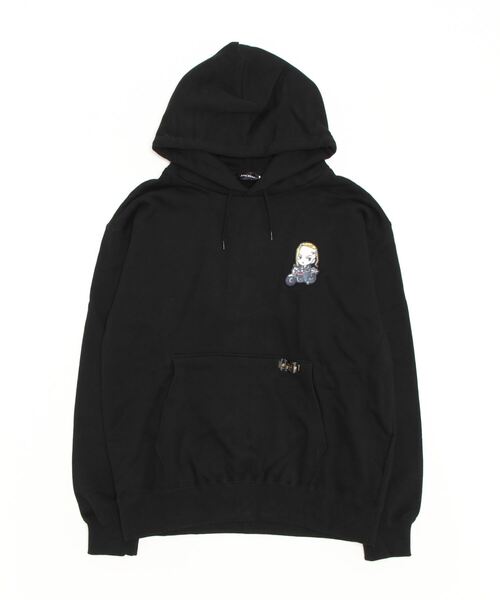 JACKROSE(ジャックローズ)の「ワンポイント刺繍パーカ/龍宮寺堅(パーカー・メンズ・ブラック・M/L)」の10枚目の写真