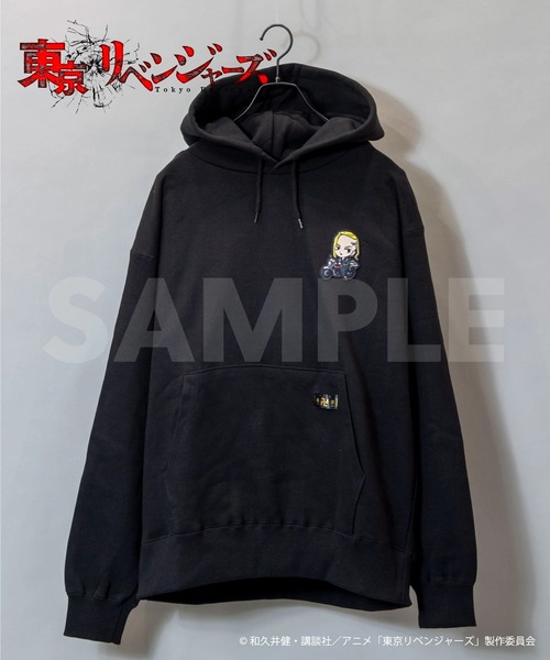 JACKROSE(ジャックローズ)の「ワンポイント刺繍パーカ/龍宮寺堅(パーカー・メンズ・ブラック・M/L)」の9枚目の写真