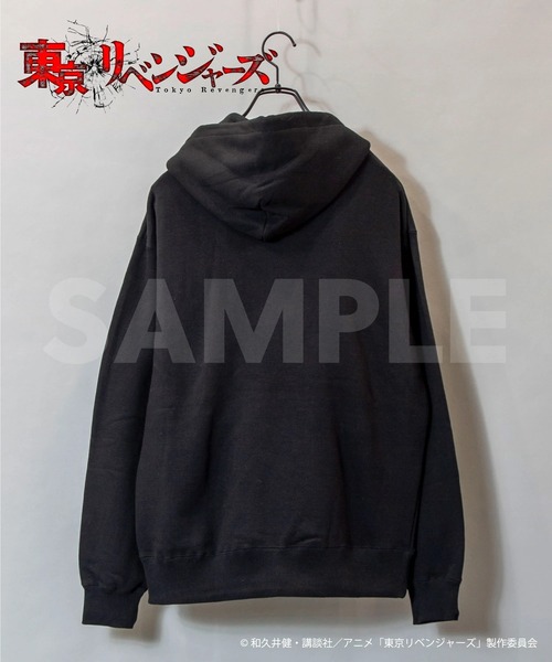 JACKROSE(ジャックローズ)の「ワンポイント刺繍パーカ/龍宮寺堅(パーカー・メンズ・ブラック・M/L)」の5枚目の写真
