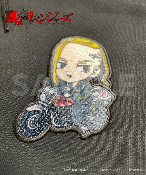 JACKROSE(ジャックローズ)の「ワンポイント刺繍パーカ/龍宮寺堅(パーカー・メンズ・ブラック・M/L)」の3枚目の写真
