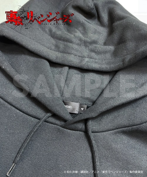 JACKROSE(ジャックローズ)の「ワンポイント刺繍パーカ/龍宮寺堅(パーカー・メンズ・ブラック・M/L)」の4枚目の写真