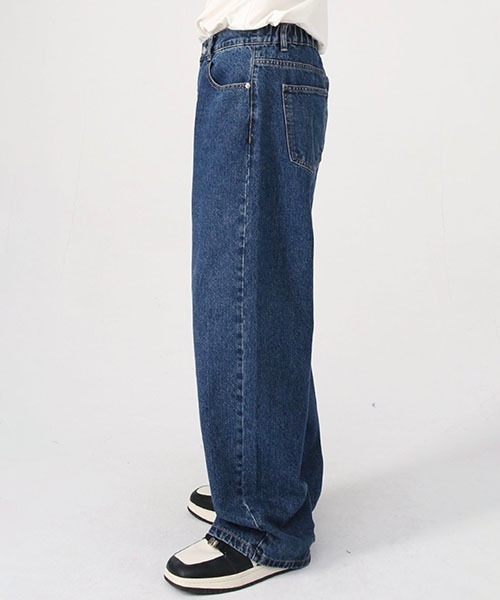 WESTBOY（ウエストボーイ）の「セミワイドデニムパンツ / ウエストゴム フェード WO22W4PT01【WB ORIGINALS】（デニムパンツ・メンズ・グレー/ライトブルー/ブルー/ブラック・L/XL/M/S）」の9枚目の写真