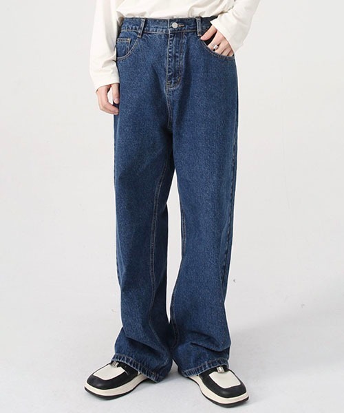 WESTBOY（ウエストボーイ）の「セミワイドデニムパンツ / ウエストゴム フェード WO22W4PT01【WB ORIGINALS】（デニムパンツ・メンズ・グレー/ライトブルー/ブルー/ブラック・L/XL/M/S）」の11枚目の写真