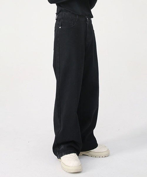 WESTBOY（ウエストボーイ）の「セミワイドデニムパンツ / ウエストゴム フェード WO22W4PT01【WB ORIGINALS】（デニムパンツ・メンズ・グレー/ライトブルー/ブルー/ブラック・L/XL/M/S）」の13枚目の写真