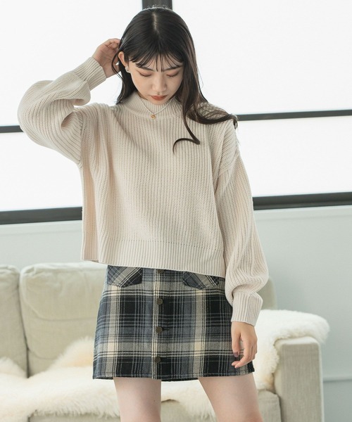 repipi armario(レピピ アルマリオ)の「アゼアミプチハイニット(ニット/セーター・キッズ・ブルー系その他/ブラウン/ホワイト系その他・LARGE/MEDIUM/SMALL)」の2枚目の写真