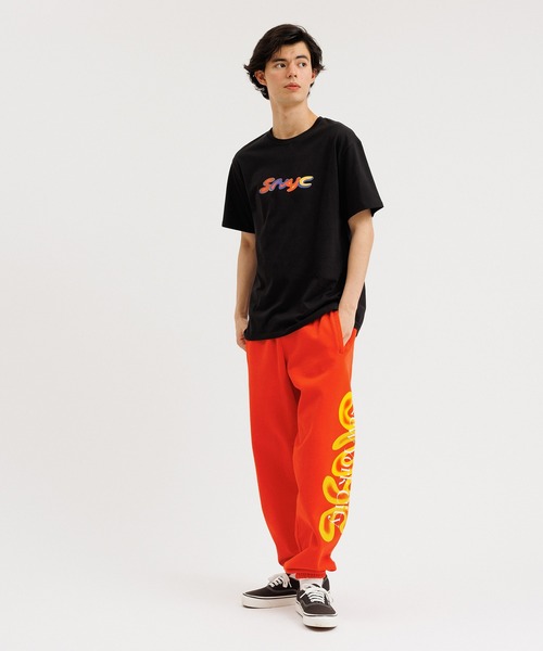 Saturdays NYC（サタデーズ ニューヨークシティ ）の「Abrams Snyc Airbrush Sweatpant（その他パンツ・メンズ・ホワイト/オレンジ・L/S/M/X-SMALL）」の8枚目の写真