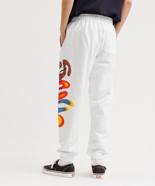 Saturdays NYC（サタデーズ ニューヨークシティ ）の「Abrams Snyc Airbrush Sweatpant（その他パンツ・メンズ・ホワイト/オレンジ・L/S/M/X-SMALL）」の4枚目の写真