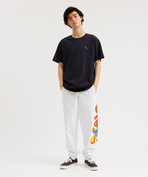 Saturdays NYC（サタデーズ ニューヨークシティ ）の「Abrams Snyc Airbrush Sweatpant（その他パンツ・メンズ・ホワイト/オレンジ・L/S/M/X-SMALL）」の5枚目の写真