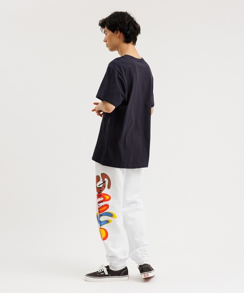 Saturdays NYC（サタデーズ ニューヨークシティ ）の「Abrams Snyc Airbrush Sweatpant（その他パンツ・メンズ・ホワイト/オレンジ・L/S/M/X-SMALL）」の6枚目の写真