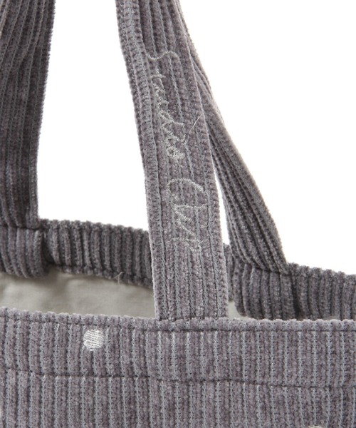 studio CLIP（スタディオクリップ）の「コーデュロイロゴトートバッグM（トートバッグ・レディース・アイボリー/グレー/ネイビー・FREE）」の17枚目の写真
