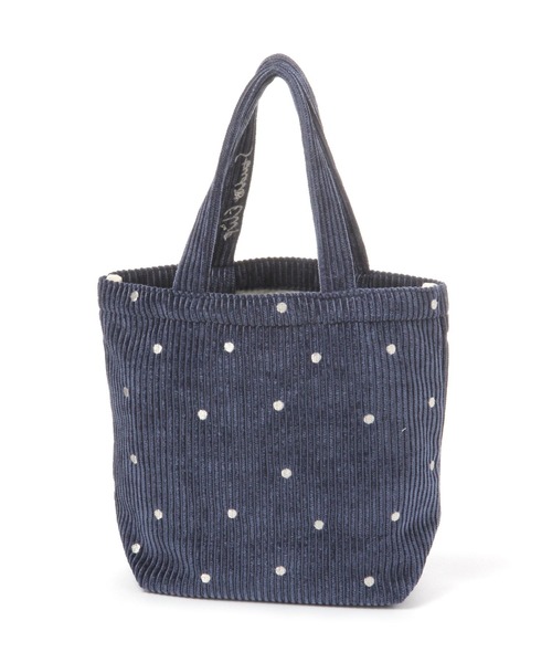 studio CLIP（スタディオクリップ）の「コーデュロイロゴトートバッグM（トートバッグ・レディース・アイボリー/グレー/ネイビー・FREE）」の9枚目の写真