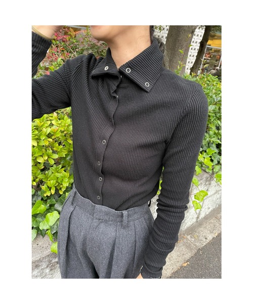 BLACK BY MOUSSY(ブラックバイマウジー)の「manyway turtle neck tops(メニーウェイタートルネックトップス)(ニット/セーター・レディース・レッド/ブラック/ベージュ・FREE)」の17枚目の写真