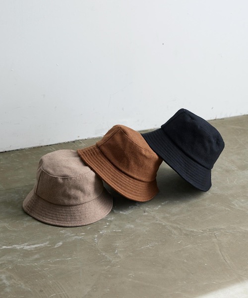 KOBE LETTUCE（コウベレタス）の「フェイクウールバケットハット（ハット・レディース・キャメル/ベージュ/ブラック・FREE）」の11枚目の写真