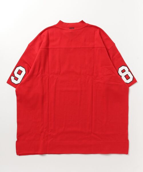 G-STAR(ジースター)の「5XL RAW. TIGHT MOCK V-NECK TOP/オーバーサイズ/ビッグシルエット(Tシャツ/カットソー・レディース・グレー/レッド・X-SMALL/MEDIUM/SMALL)」の16枚目の写真