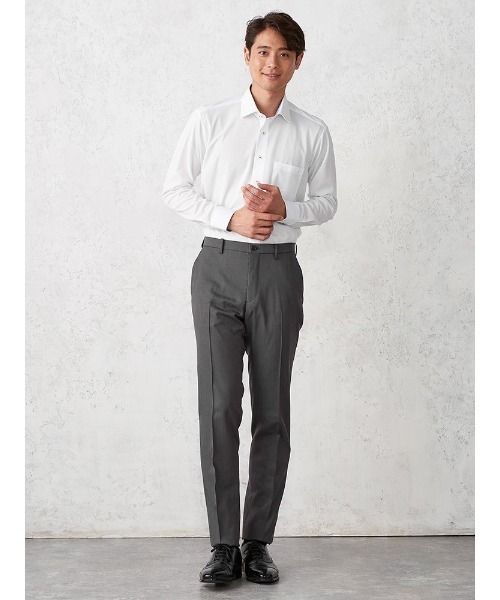 Perfect Suit FActory（パーフェクトスーツファクトリー）の「リントラ加工スラックス　ヘリンボン　グレー（スラックス・メンズ・グレー・76/85/88/79/82/91/94/73）」の8枚目の写真