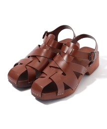 HEREU Square Toe ウッドソール サンダル