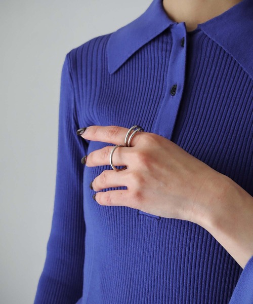 cheriella(シェリエラ)の「【cheriella】WEB限定ダブルフィンガーリング(リング・レディース・シルバー/ゴールド・FREE)」の3枚目の写真