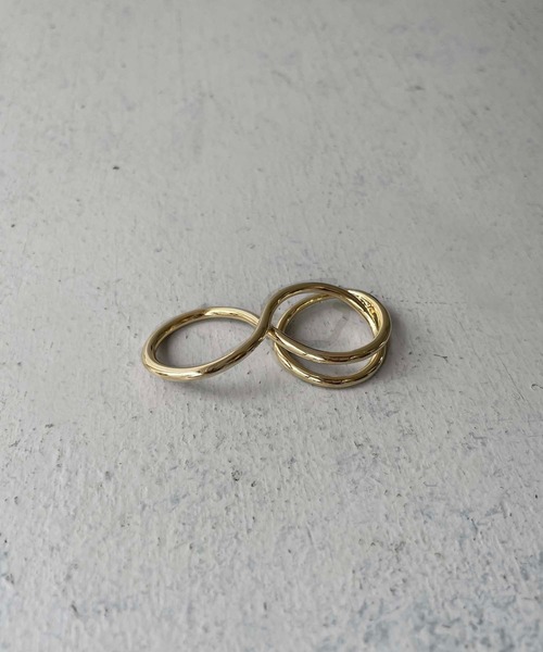 cheriella(シェリエラ)の「【cheriella】WEB限定ダブルフィンガーリング(リング・レディース・シルバー/ゴールド・FREE)」の9枚目の写真