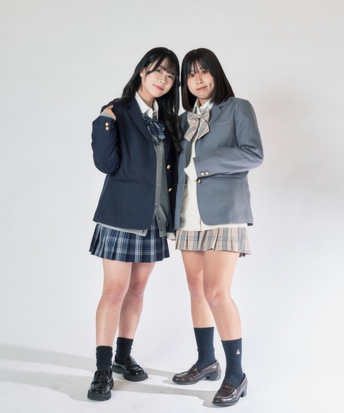 WEGO(ウィゴー)の「WEGO/スクールブレザー(テーラードジャケット・レディース・グレー/ネイビー・MEDIUM/LARGE)」の11枚目の写真