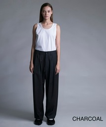 my beautiful landlet バルーンパンツ グレー my beautiful landlet】 URAKE SWEAT WIDE EASY PANTS