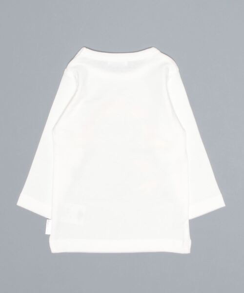 combimini（コンビミニ）の「長袖 やわらか らくちんTシャツ（恐竜）（Tシャツ/カットソー・キッズ・黄緑系/レモンイエロー/オフホワイト・100/110/120/80/90/70）」の5枚目の写真