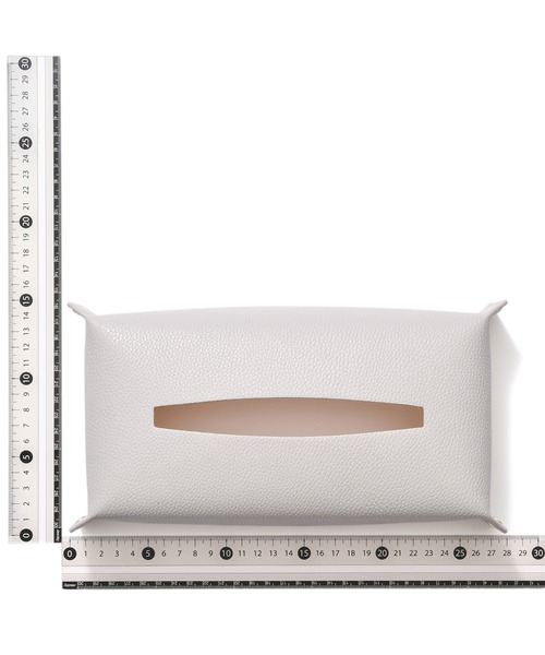 Francfranc(フランフラン)の「プリーレ ティッシュカバー グレー(収納グッズ・レディース・グレー・FREE)」の5枚目の写真