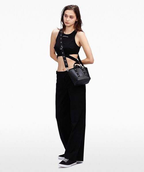 Calvin Klein（カルバン・クライン）の「スクエアトートバッグ（トートバッグ・レディース・ブラック/ブルー・FREE）」の9枚目の写真