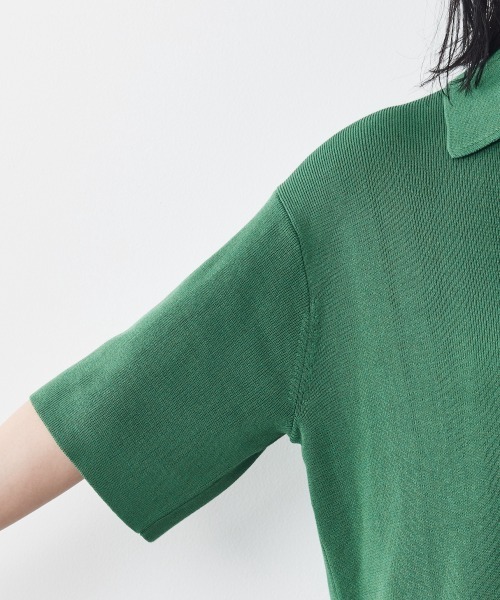 CHIC STYLE（シックスタイル）の「＜大きいサイズ＞ポロニットプルオーバー シックスタイル（ニット/セーター・レディース・グリーン/ブラック・5L/4L/L/3L/LL）」の16枚目の写真