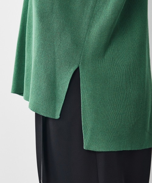 CHIC STYLE（シックスタイル）の「＜大きいサイズ＞ポロニットプルオーバー シックスタイル（ニット/セーター・レディース・グリーン/ブラック・5L/4L/L/3L/LL）」の17枚目の写真