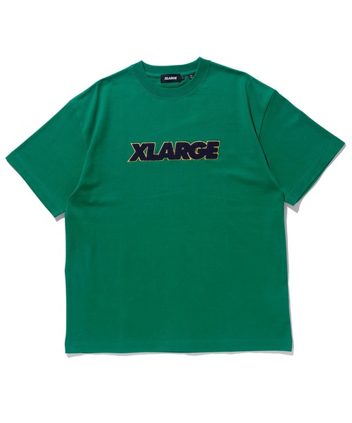 XLARGE（エクストララージ）の「CHENILLE STANDARD LOGO S/S TEE（Tシャツ/カットソー・メンズ・ホワイト/バーガンディー/グリーン/ネイビー/ブラック・M/XL/L/S）」の3枚目の写真