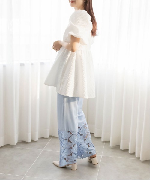 RANDA（ランダ）の「裾レースシアーパンツ（その他パンツ・レディース・ブラック/ブルー/ホワイト・0/1）」の13枚目の写真