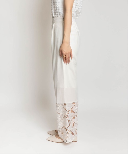 RANDA（ランダ）の「裾レースシアーパンツ（その他パンツ・レディース・ブラック/ブルー/ホワイト・0/1）」の15枚目の写真