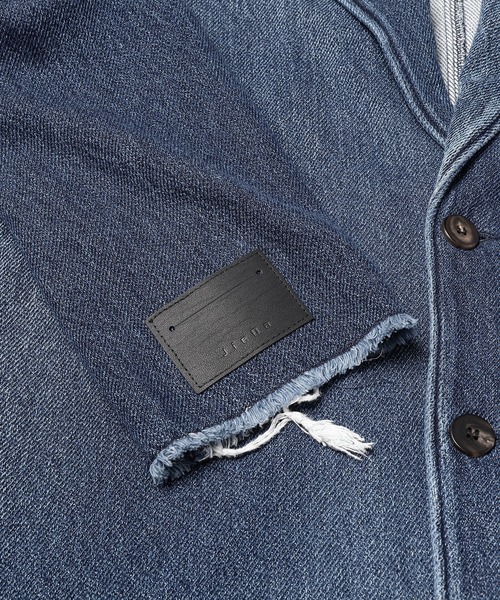 Jieda(ジエダ)の「DESTROY DENIM OVER COAT(トレンチコート・メンズ・インディゴブルー・1/2)」の6枚目の写真