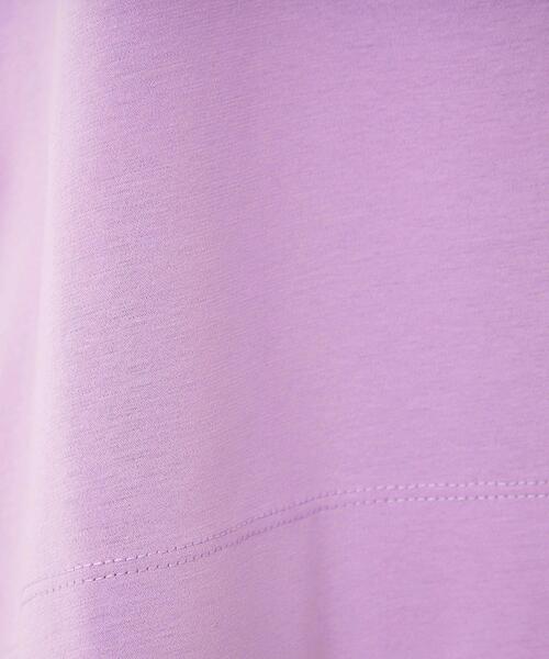green label relaxing（グリーンレーベルリラクシング）の「ポンチ Tシャツ -抗菌防臭・制菌-（Tシャツ/カットソー・レディース・ダークグレー/その他1/ホワイト/ライラック・FREE）」の13枚目の写真
