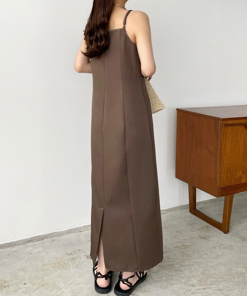 ❤️25新作 新品♡ SelfPortrait ブラウンキャミワンピース♡　D19 FRAY I.D｜アシメヘムキャミワンピース | Rakuten Fashion(楽天