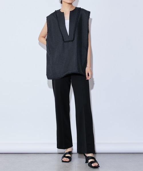 Lui's（ルイス）の「リネンライクフリンジベスト（ベスト）」 - WEAR