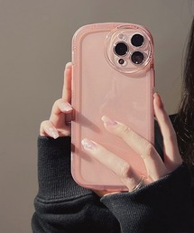 TONE SELECT GOODS（トーンセレクトグッズ）の「【urge select】シンプル クリア フレーム ストラップホール付き iPhone/アイフォンケース（スマホケース/カバー）」