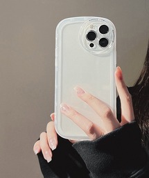 TONE SELECT GOODS（トーンセレクトグッズ）の「【urge select】シンプル クリア フレーム ストラップホール付き iPhone/アイフォンケース（スマホケース/カバー）」