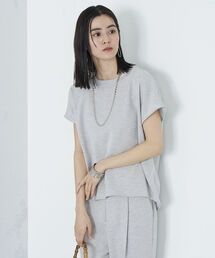 ◇【WEB限定】リネンライクバックタックフレンチブラウス