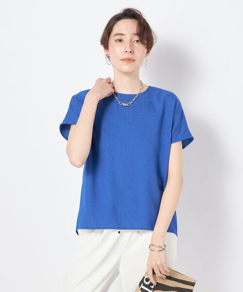ノーリーズ リネンライクバックタックフレンチブラウス NOLLEY'S（ノーリーズ）の「◇【WEB限定】リネンライクバック