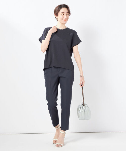 ノーリーズ リネンライクバックタックフレンチブラウス NOLLEY'S（ノーリーズ）の「◇【WEB限定】リネンライクバック
