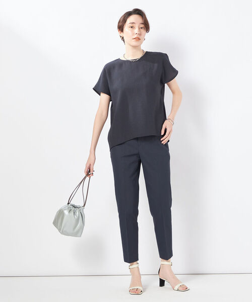 NOLLEY’S（ノーリーズ）の「◇【WEB限定】リネンライクバックタックフレンチブラウス（シャツ/ブラウス・レディース・ロイヤルブルー/ネイビー/ライトグレー/オフホワイト・FREE）」の19枚目の写真