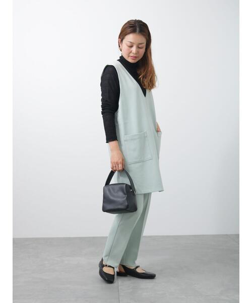 Lugnoncure（ルノンキュール）の「ストレッチレースタートルネックトップス（Tシャツ/カットソー・レディース・ブラック/オフホワイト/ミント・ﾌﾘ-）」の12枚目の写真