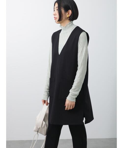 Lugnoncure（ルノンキュール）の「ストレッチレースタートルネックトップス（Tシャツ/カットソー・レディース・ブラック/オフホワイト/ミント・ﾌﾘ-）」の15枚目の写真